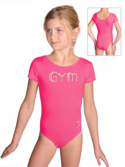 Gymnastický dres S37kkg f102 reflexní růžová supplex