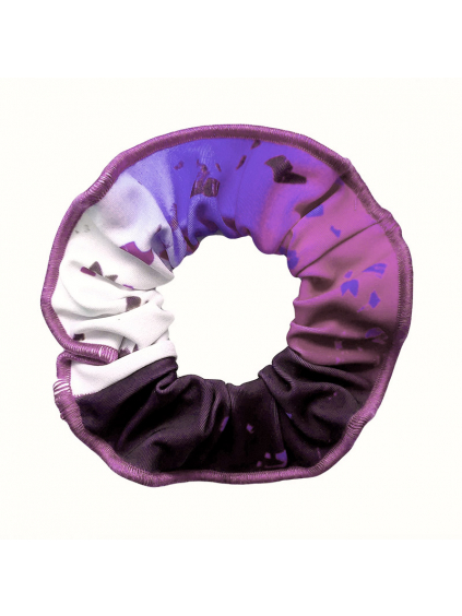 Gumička do vlasů - scrunchie - t154 fialová