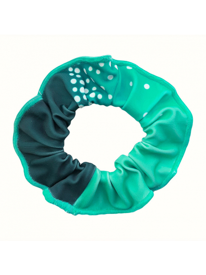 Gumička do vlasů - scrunchie - t155 mentolová