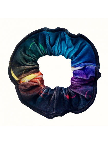 Gumička do vlasů - scrunchie - t167 barevný samet