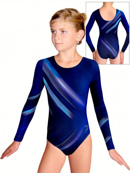 Gymnastický dres D37d t160 modrá