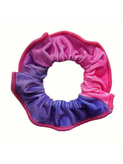 Gumička do vlasů - scrunchie - t171 růžovofialová samet