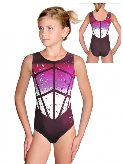 Gymnastický dres D37r t154a růžová