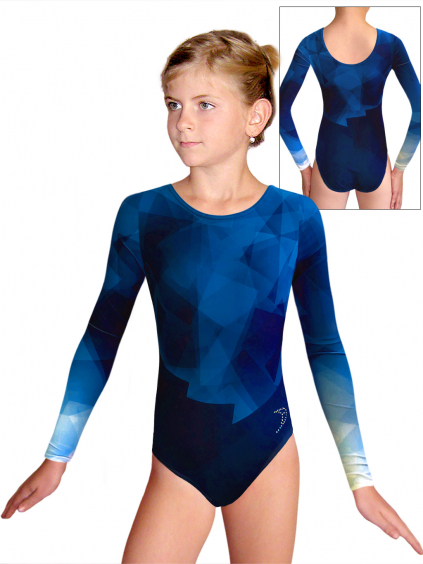 Gymnastický dres D37d t175 modrá