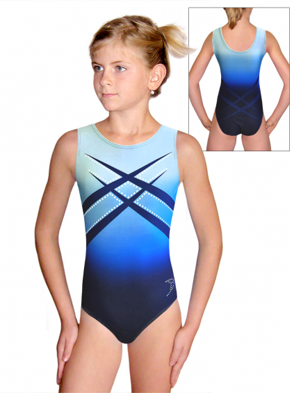 Gymnastický dres D37r t173 modrá
