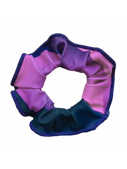 Gumička do vlasů - scrunchie - t183 modrofialová