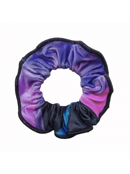 Gumička do vlasů - scrunchie - t194 modrofialová samet