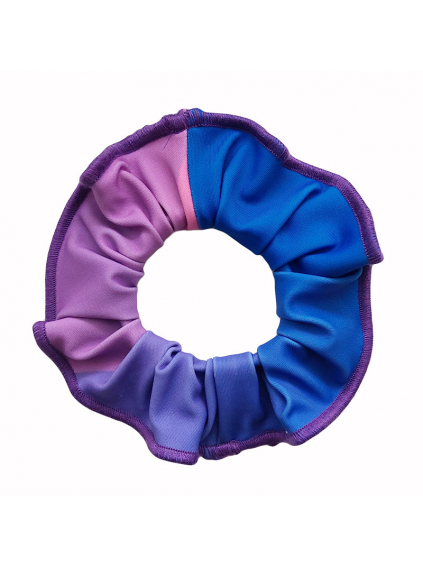 Gumička do vlasů - scrunchie - t181 modrofialová