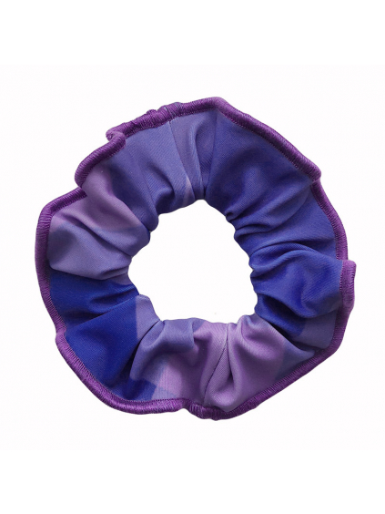 Gumička do vlasů - scrunchie - t184 fialová