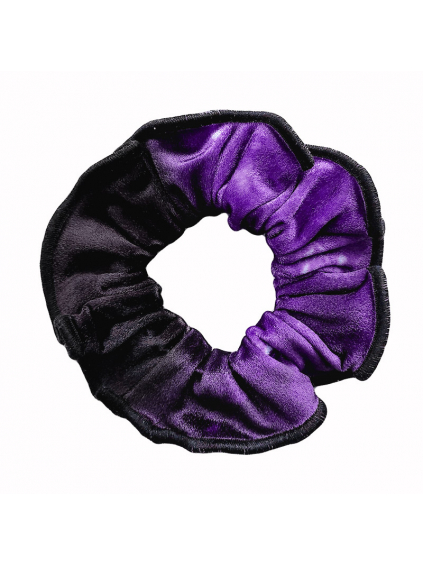 Gumička do vlasů - scrunchie - t189 fialová samet