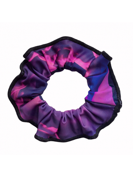 Gumička do vlasů - scrunchie - t196 růžová