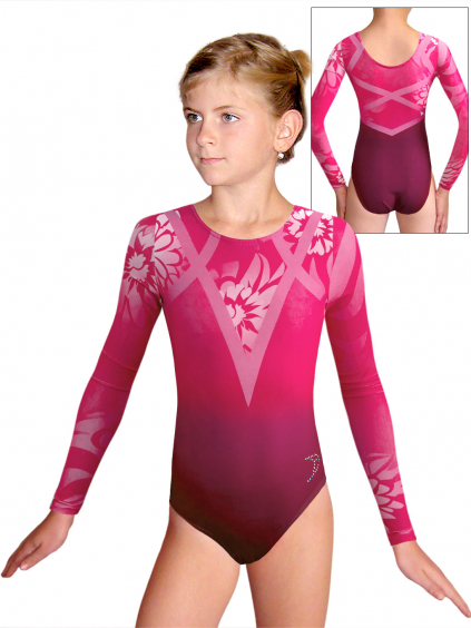 Gymnastický dres D37d t199 růžová