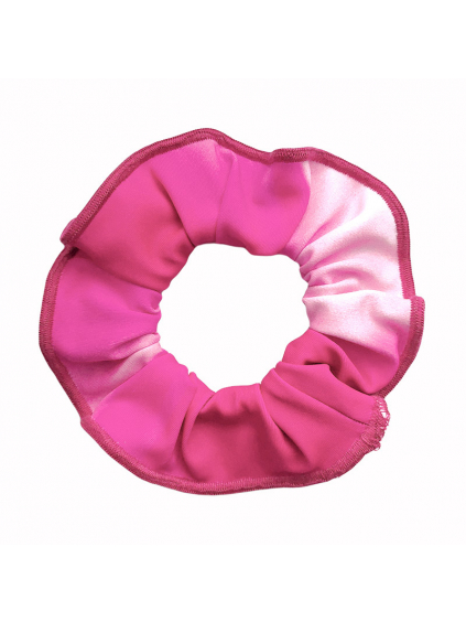 Gumička do vlasů - scrunchie - t197 růžová