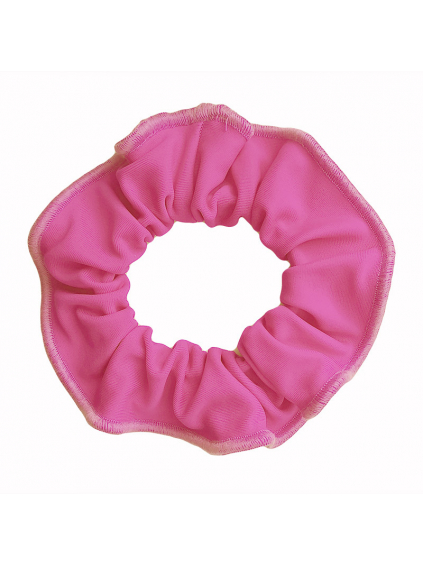 Gumička do vlasů - scrunchie - x růžová matná plavkovina
