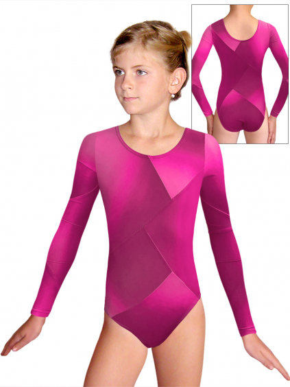 Gymnastický dres D37d-52 t236 růžová