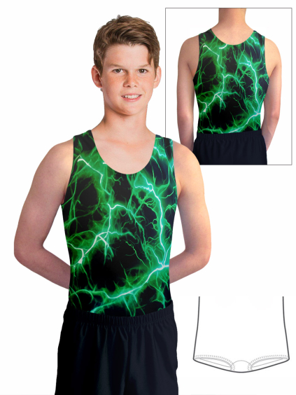 Gymnastický dres chlapecký, pánský D37chn v523