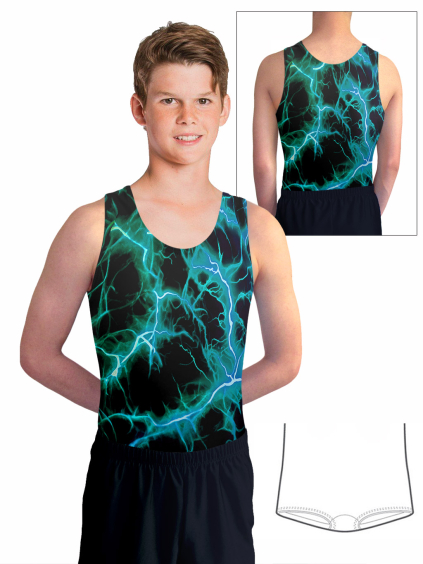 Gymnastický dres chlapecký, pánský D37chn v525