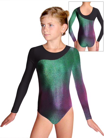 Gymnastický dres D37d-56xx v466 měňavá