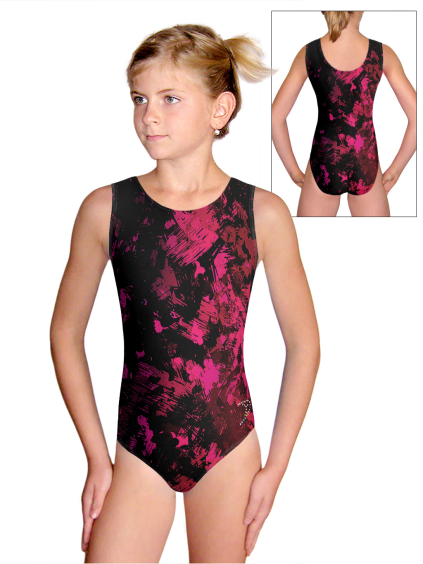Gymnastický dres D37r v539 s růžovou