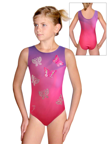 Gymnastický dres závodní D37r t275 f186 růžová