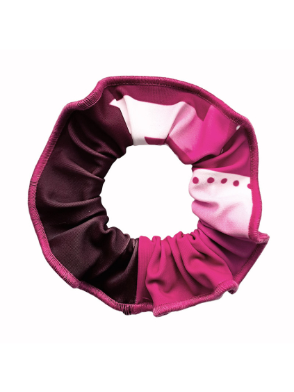 Gumička do vlasů - scrunchie - t261 růžová