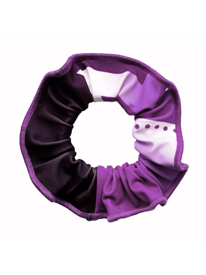 Gumička do vlasů - scrunchie - t261 fialová