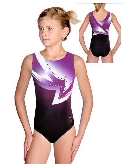 Gymnastický dres D37r t261 fialová