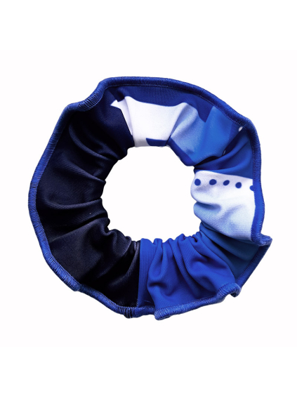Gumička do vlasů - scrunchie - t261 modrá