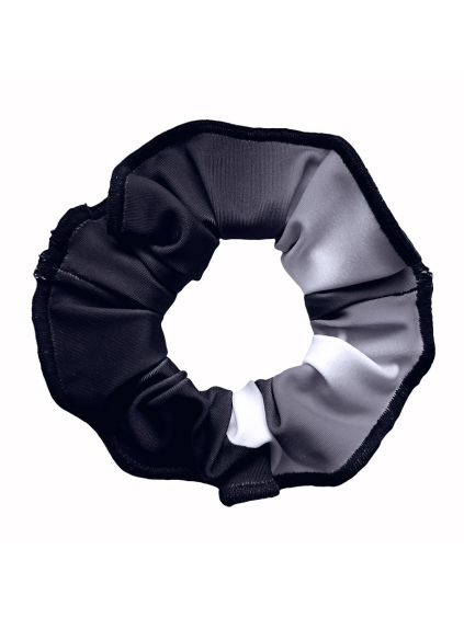 Gumička do vlasů - scrunchie - t269 černobílá