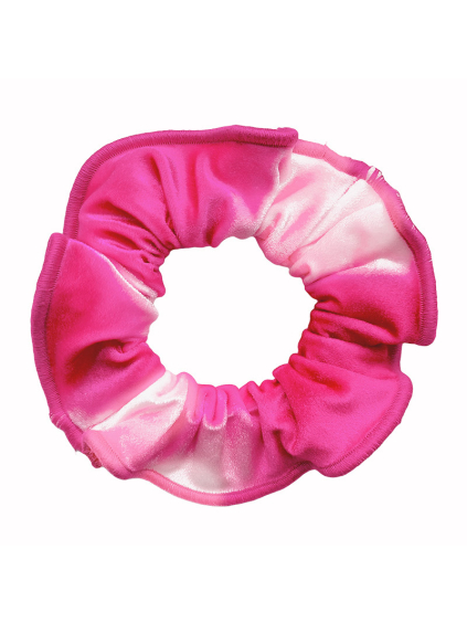 Gumička do vlasů - scrunchie - t254 růžová samet