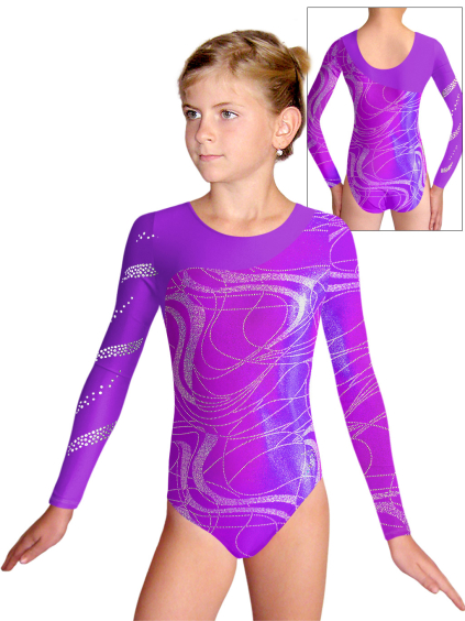 Gymnastický dres D37d-56xx v431 fialová