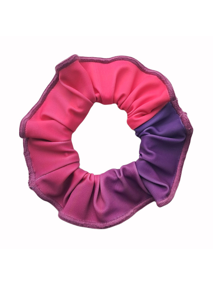 Gumička do vlasů - scrunchie - t275 růžová
