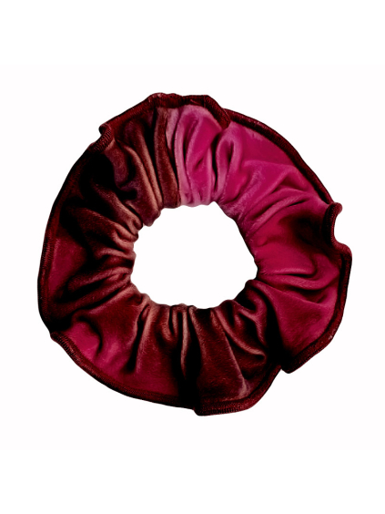 Gumička do vlasů - scrunchie - t282 růžová