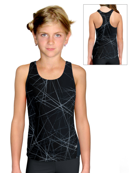 Funkční sportovní tílko D345 v559 černošedá