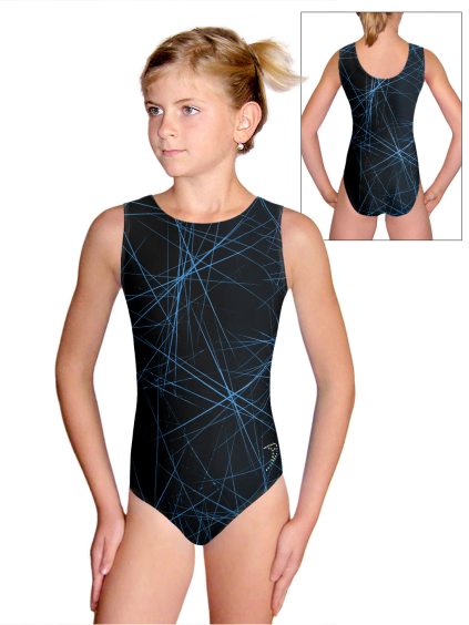Gymnastický dres D37r v558 černomodrá