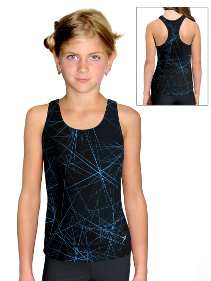 Funkční sportovní tílko D345 v558 černomodrá