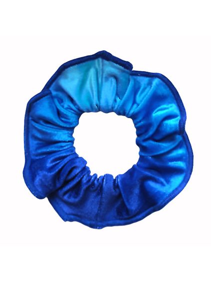 Gumička do vlasů - scrunchie - t244 modrá