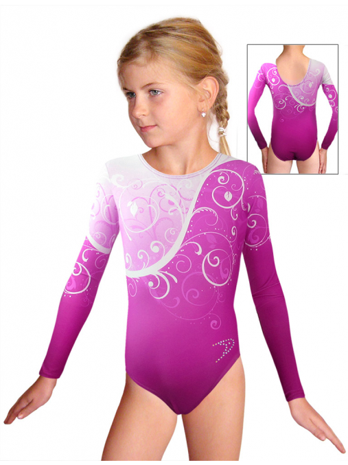 Gymnastický dres závodní D37d-58_t101 růžová