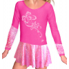 Krasobruslařské šaty - trikot K703 růžová