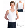 Gymnastický dres chlapecký D37chn bílý matný