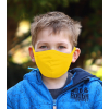 Bavlněná rouška DVOUVRSTVÁ S KAPSOU žlutá - pro děti (cca 3-12 let) - PRO OPAKOVANÉ POUŽITÍ