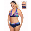 Dámské plavky dvoudílné pro plnoštíhlé P406 v518 tmavě modrá