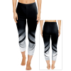 Funkční sportovní 3/4 legíny D36pk t173 černošedá
