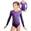 Gymnastický dres D37d t170a růžovotyrkysová