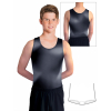 Gymnastický dres chlapecký, pánský D37chn t256cs černošedá