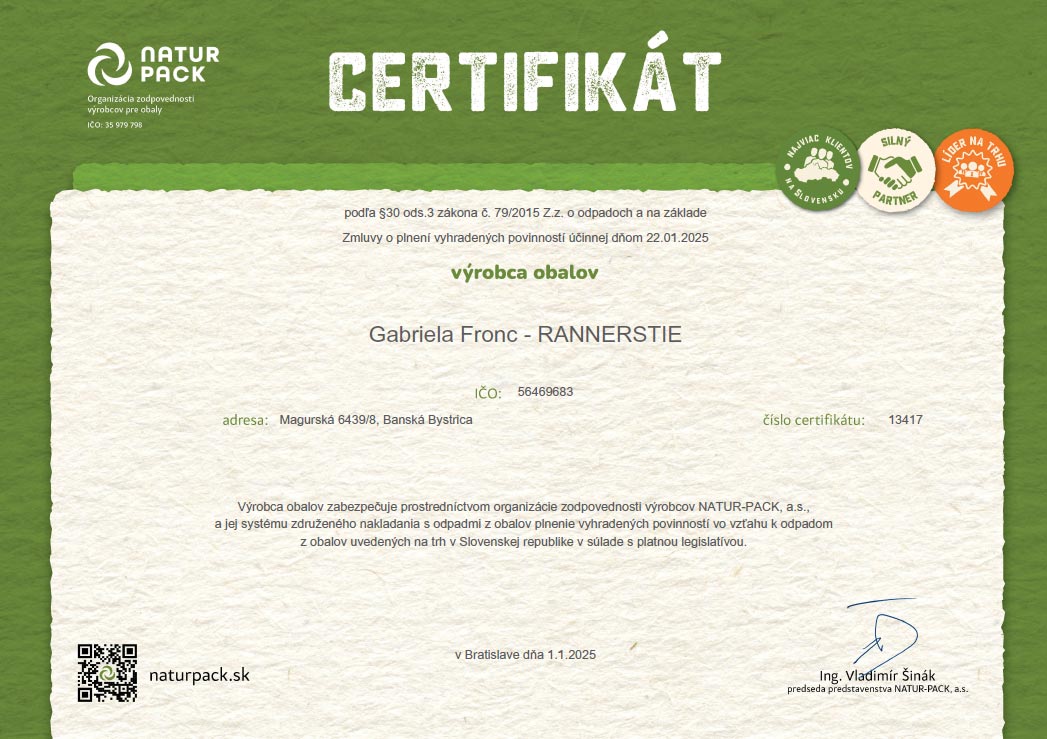 certifikat-pre-rannerstie-natur-pack