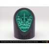PLA Crystal Clear Smaragd Green Traffic Black Filament Frenzy Geode City 1