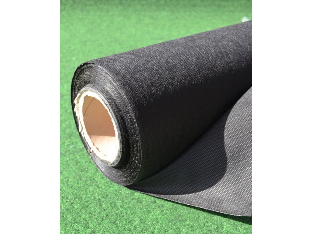 Netkaná mulčovací textílie, 50g/m2, 50m x 1,05m - černá + kolíky ZDARMA