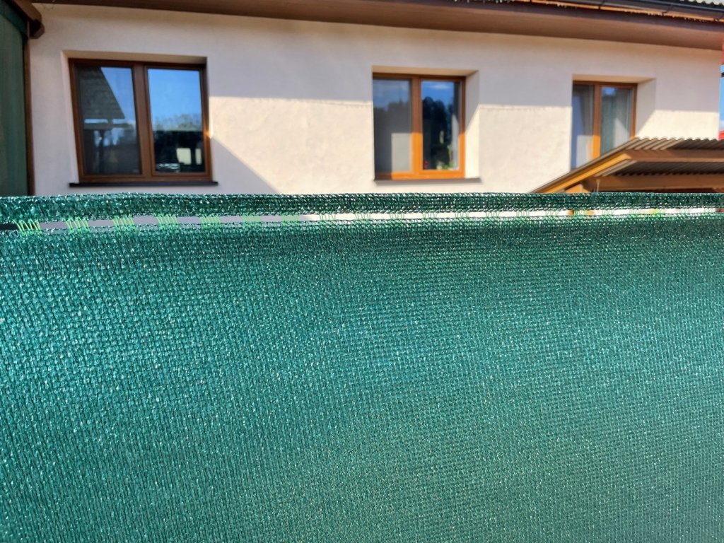 Stínící tkanina, rašlový úplet 100%, výška 150cm, barva zelená