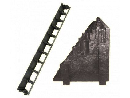 Neviditelný obrubník 80 mm, černý
